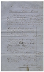 New Orleans Slave Receipt From 1853 -- Disturbing Bill of Sale From a Slave Auction at the St. Louis Exchange Hotel Itemizes Several Slaves With Purchase Price, Signed by the Auctioneer